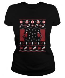 Rock ClimbingBouldering Ugly Christmas Shirt Classic Ladies