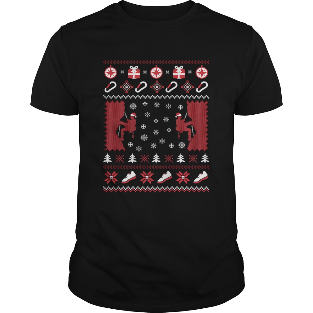 Rock ClimbingBouldering Ugly Christmas Shirt