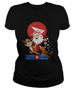 Santa Claus riding reindeer Canada Postes Christmas  Classic Ladies