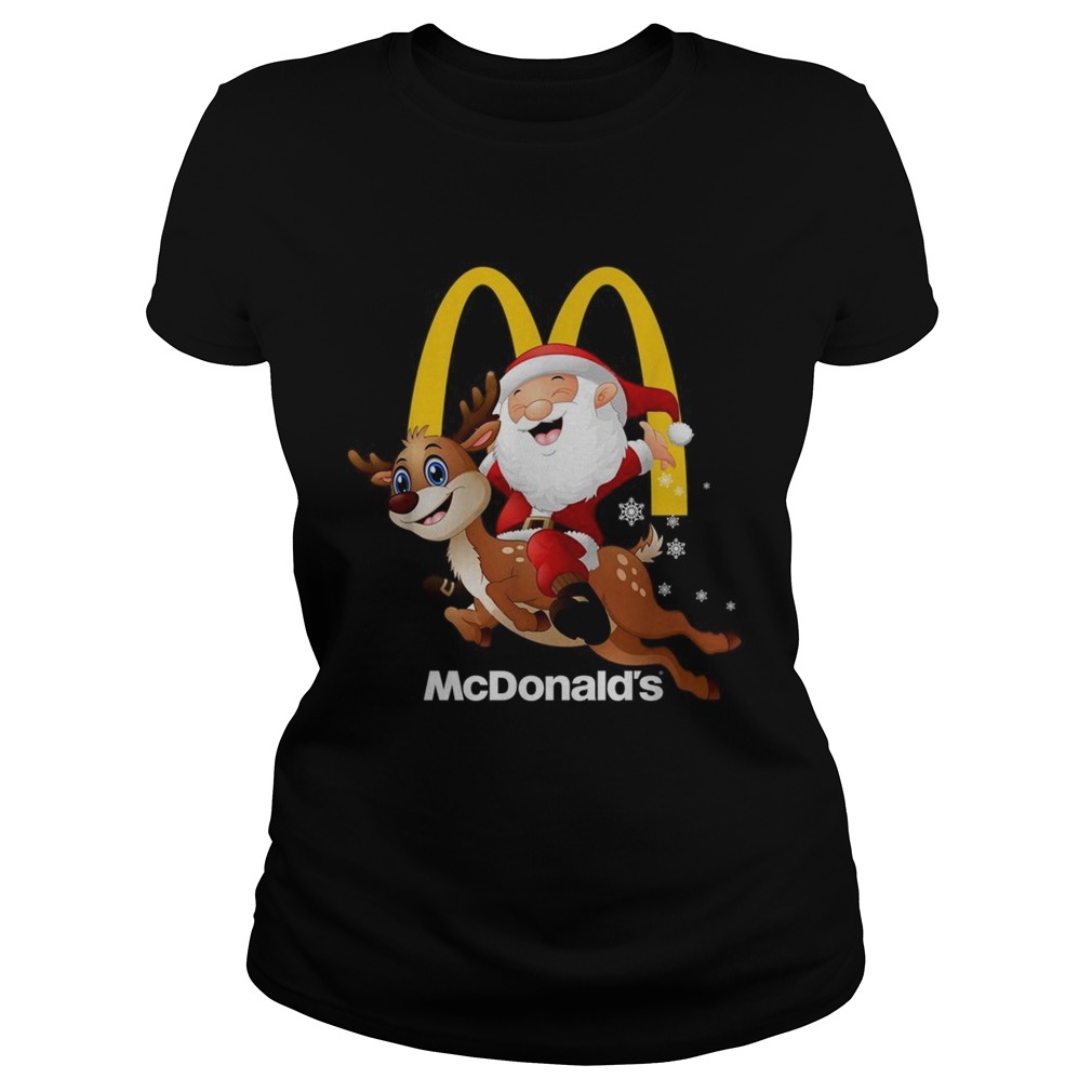 Santa Claus riding reindeer McDonalds Classic Ladies