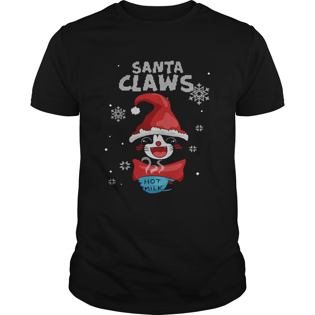 Santa Claws Black Cat Ugly Christmas Shirt