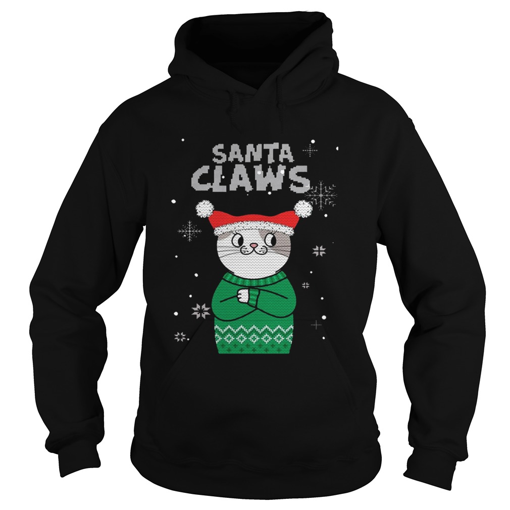 Santa Claws Cat Ugly Christmas Hoodie