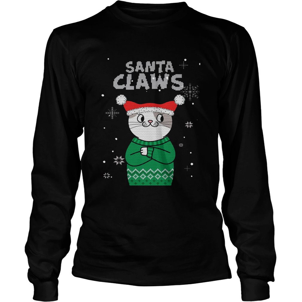 Santa Claws Cat Ugly Christmas LongSleeve