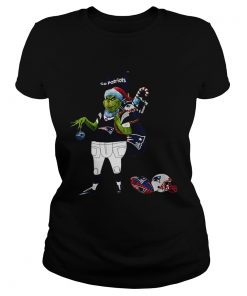 Santa Grinch New England Patriot Go Patriots  Classic Ladies