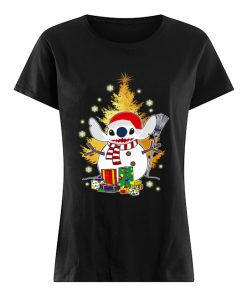 Santa Stitch Make Snowman Christmas Shirt Classic Women's T-shirt