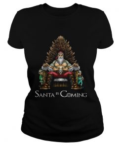 Santa is Coming Throne Christmas  Classic Ladies