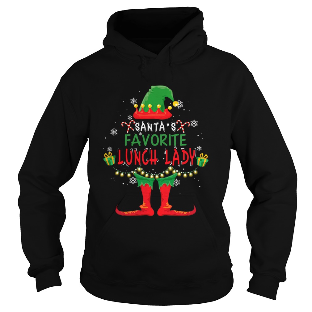 Santas Favorite Lunch Lady Christmas Holiday Gift TShirt Hoodie