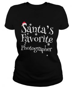 Santas Favorite Photographer Shirt Classic Ladies