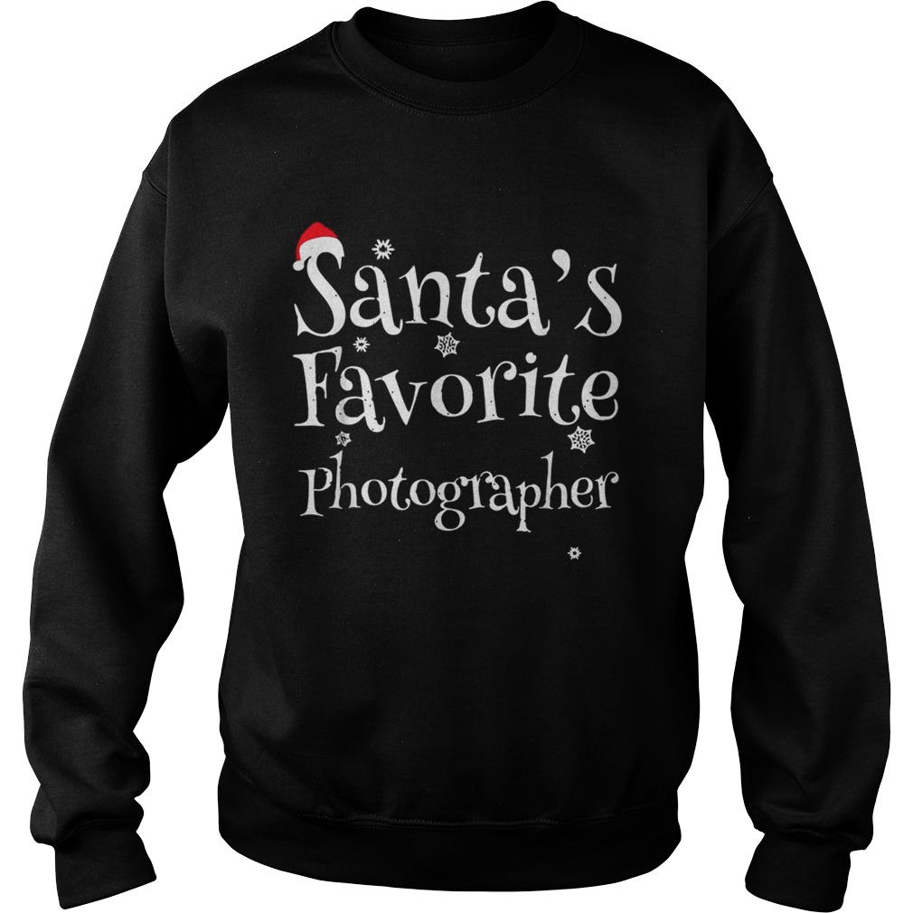 Santas favorite Photographer Christmas Sweatshirt