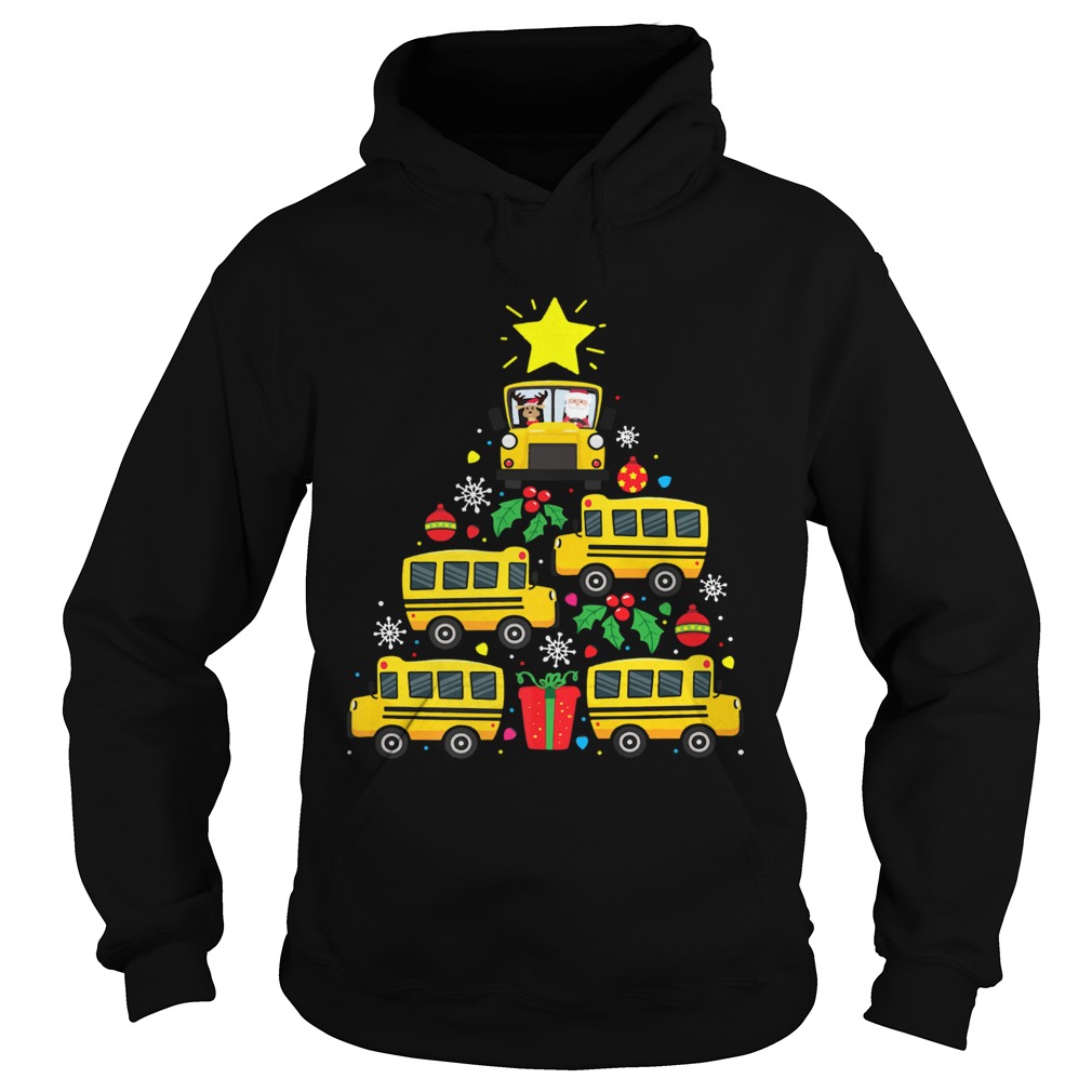 School Bus Driver Christmas Tree Shirt Hoodie