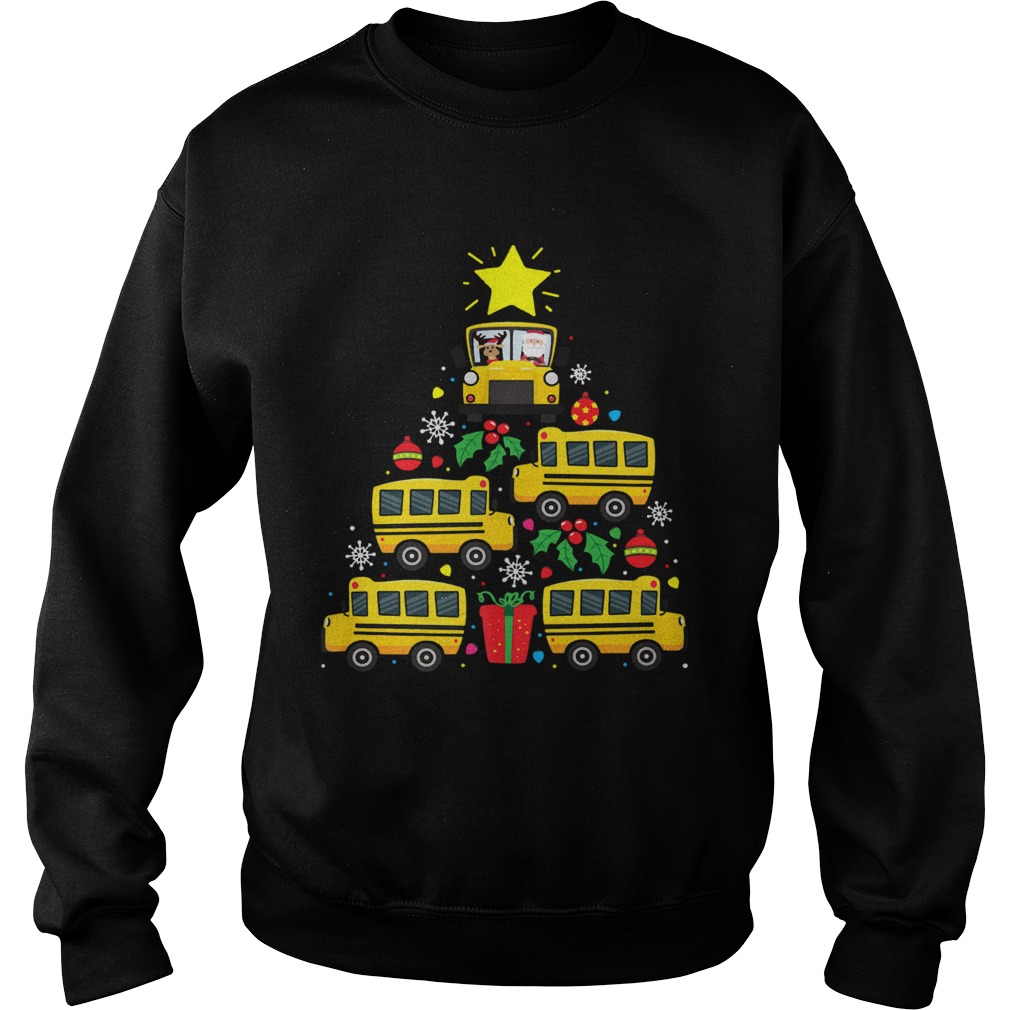 School Bus Driver Christmas Tree Shirt Sweatshirt