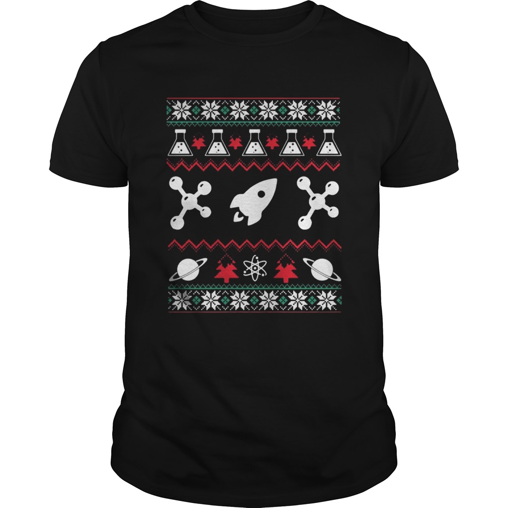 Science Christmas ugly tshirt