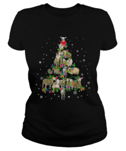 Sheep Christmas Tree TShirt Classic Ladies