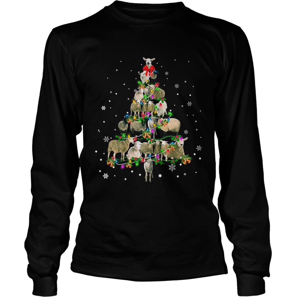 Sheep Christmas Tree TShirt LongSleeve