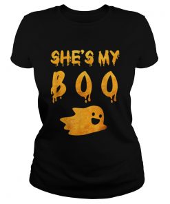 Shes My Boo Funny Couples Halloween Costume Matching Family  Classic Ladies