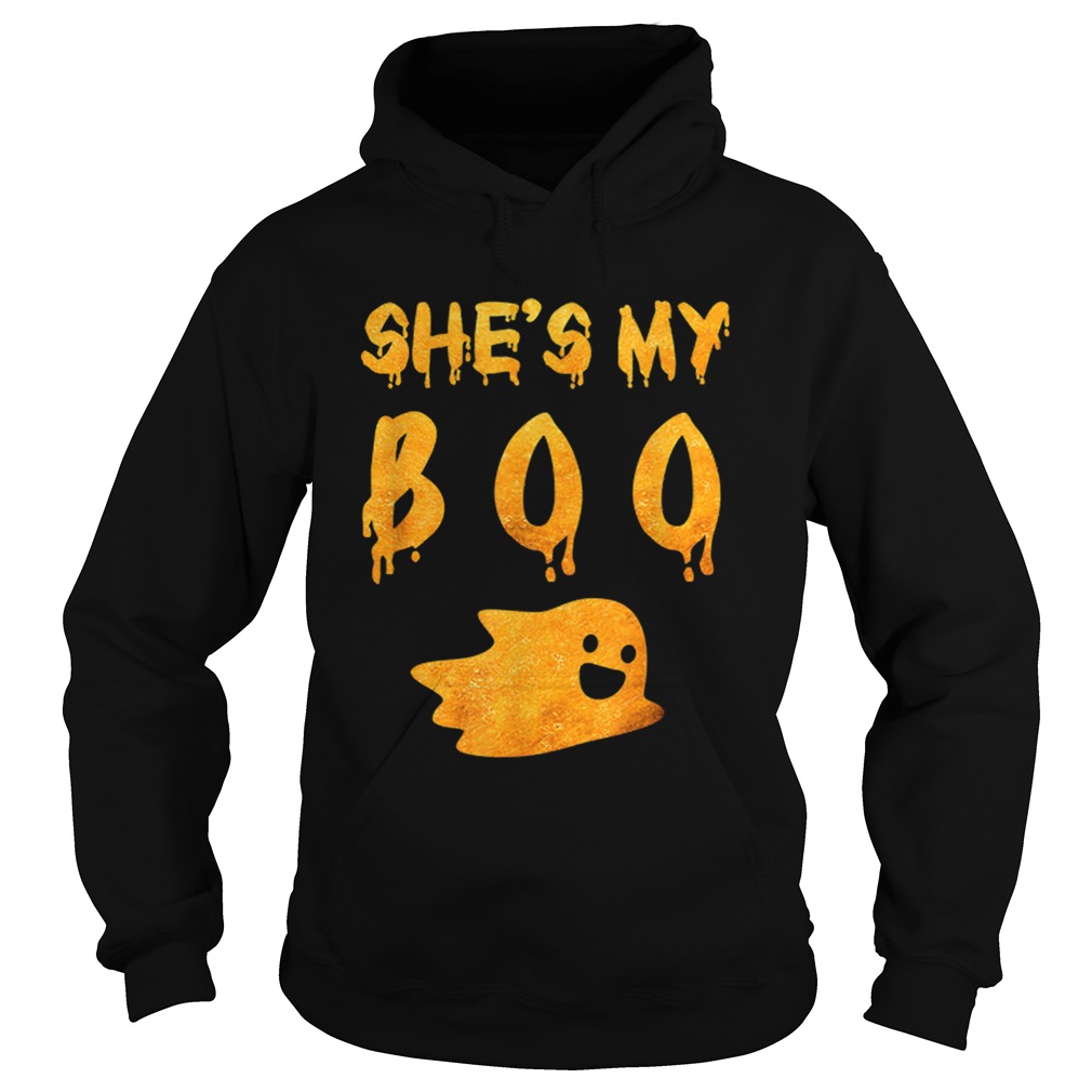 Shes My Boo Funny Couples Halloween Costume Matching Family Hoodie