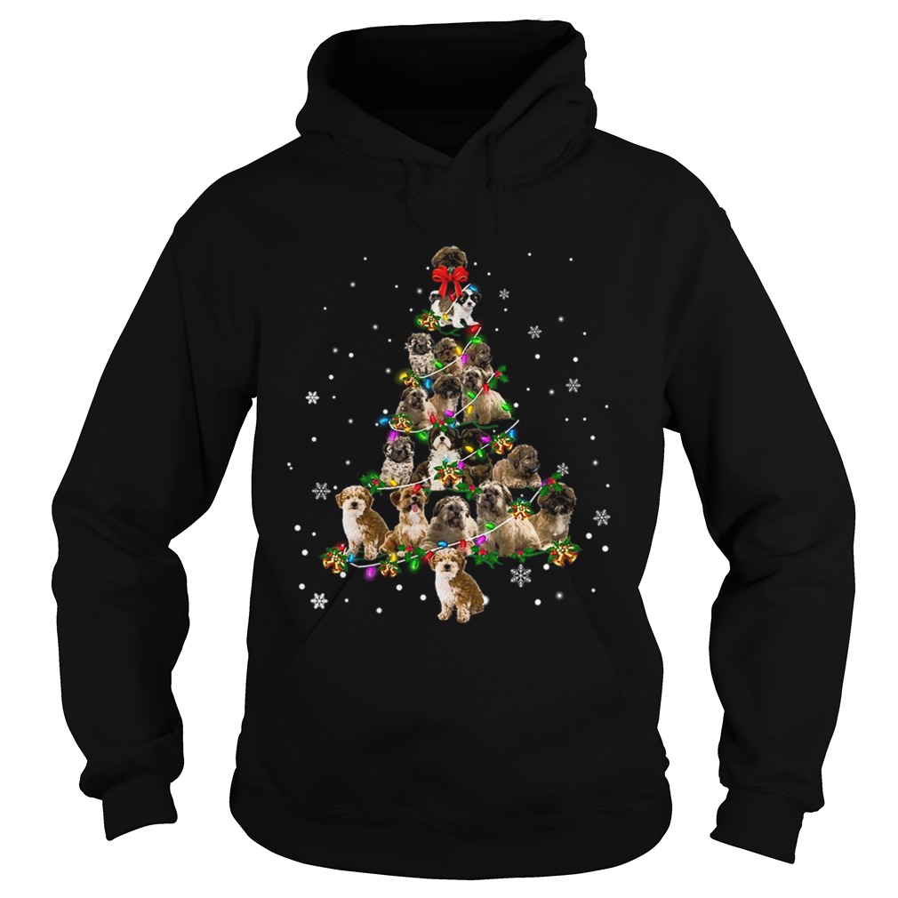 Shihpoo Christmas Tree TShirt Hoodie