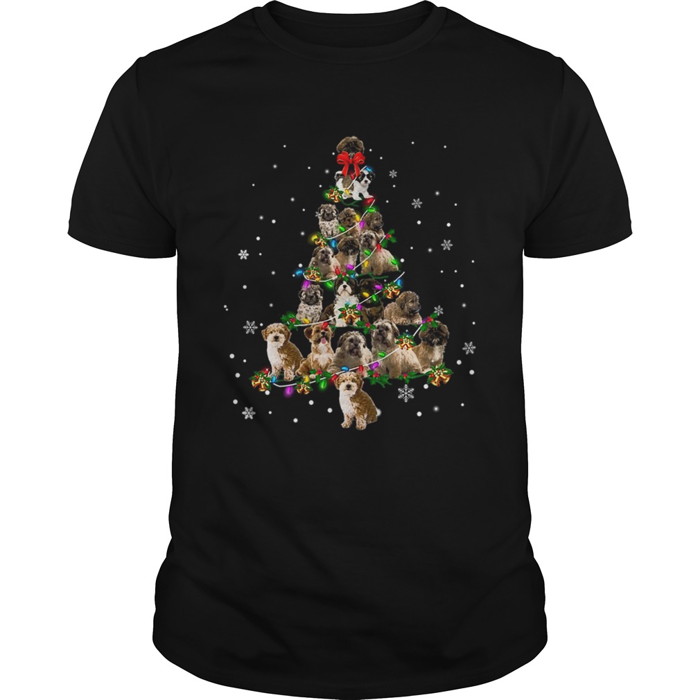 Shihpoo Christmas Tree TShirt