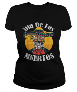 Skull Dia De Los Muertos Day Of The Dead  Classic Ladies