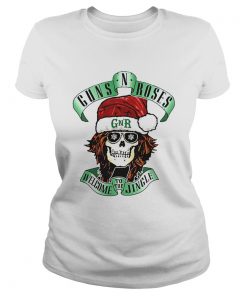 Skull Santa Guns N Roses GNR welcome to the Jingle  Classic Ladies