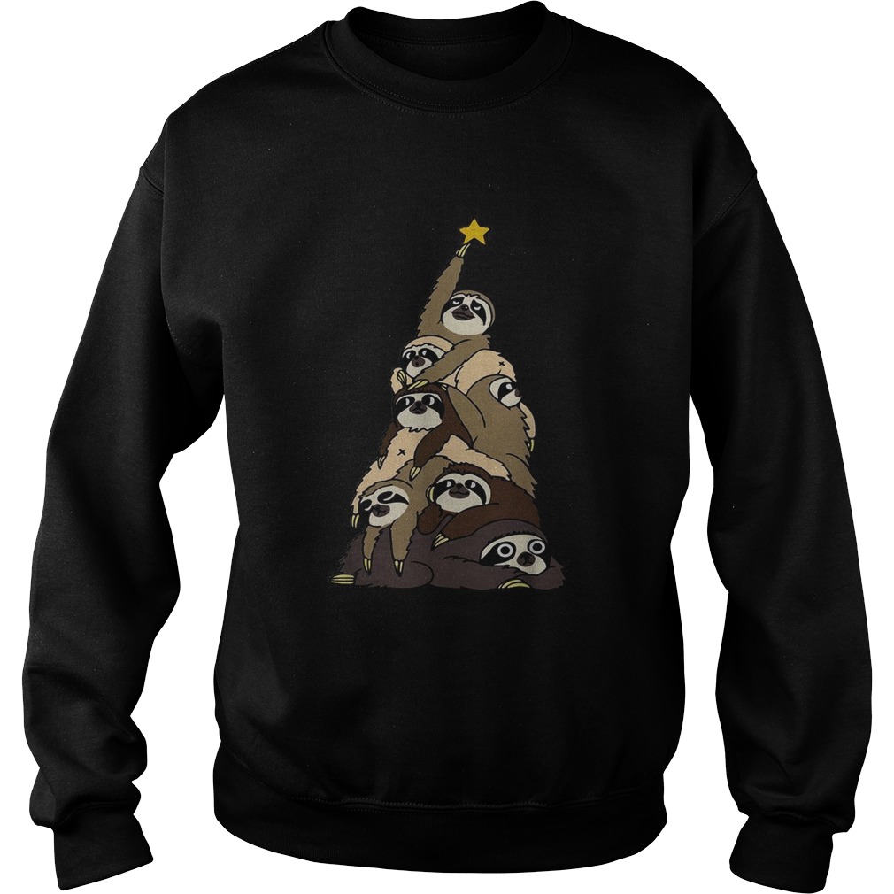 Sloth Christmas tree Sweatshirt