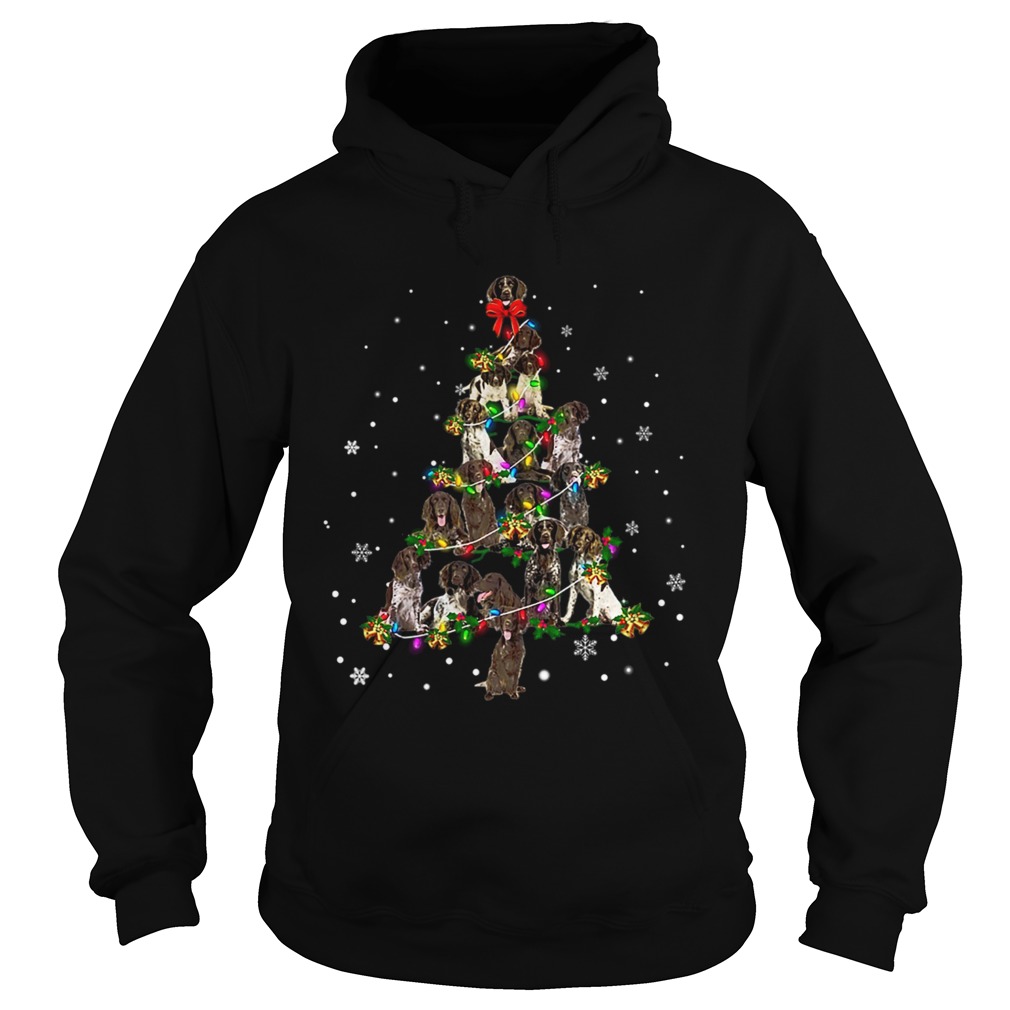 Small Munsterlander Christmas Tree TShirt Hoodie