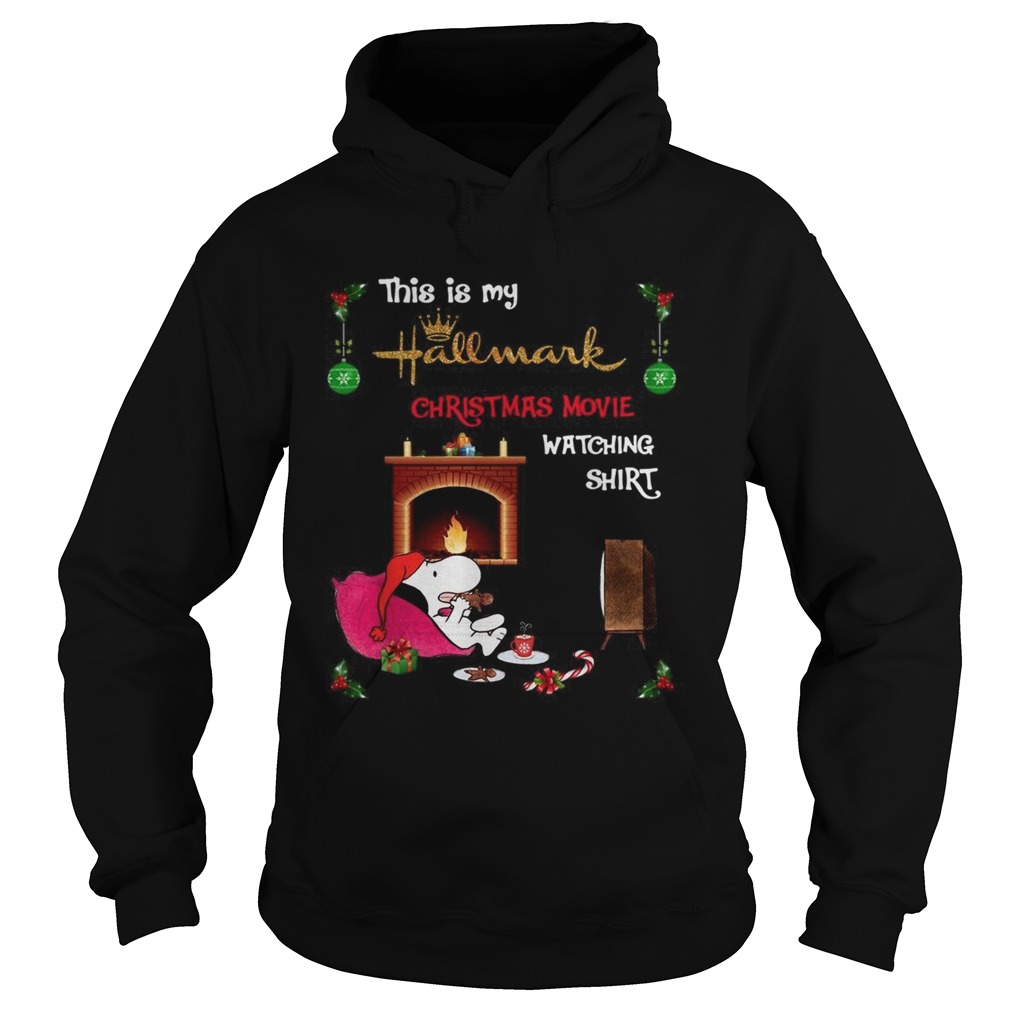 Snoopy this is my hallmark Christmas movie watching Hoodie