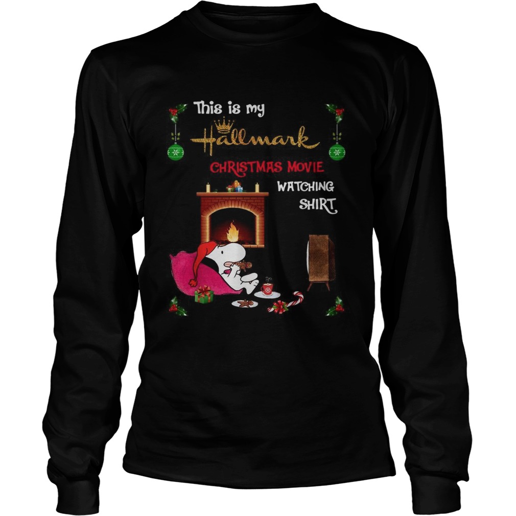 Snoopy this is my hallmark Christmas movie watching LongSleeve