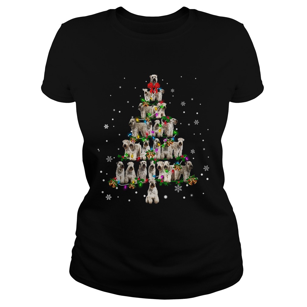 Soft Coated Wheaten Terrier Christmas Tree TShirt Classic Ladies