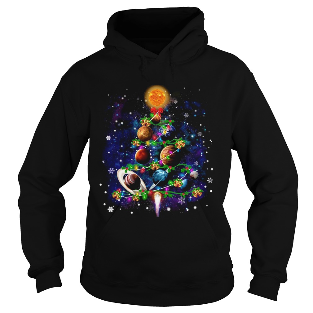 Solar System Christmas Tree TShirt Hoodie