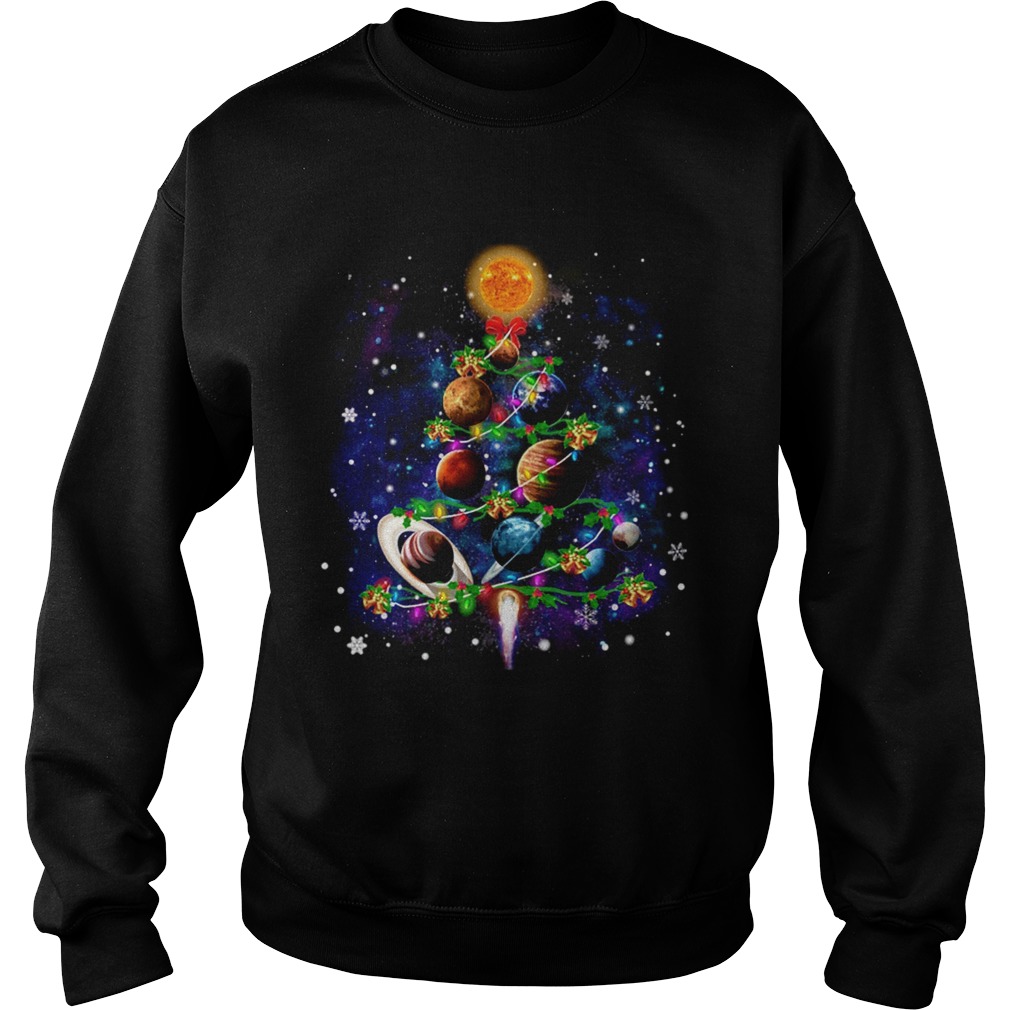 Solar System Christmas Tree TShirt Sweatshirt