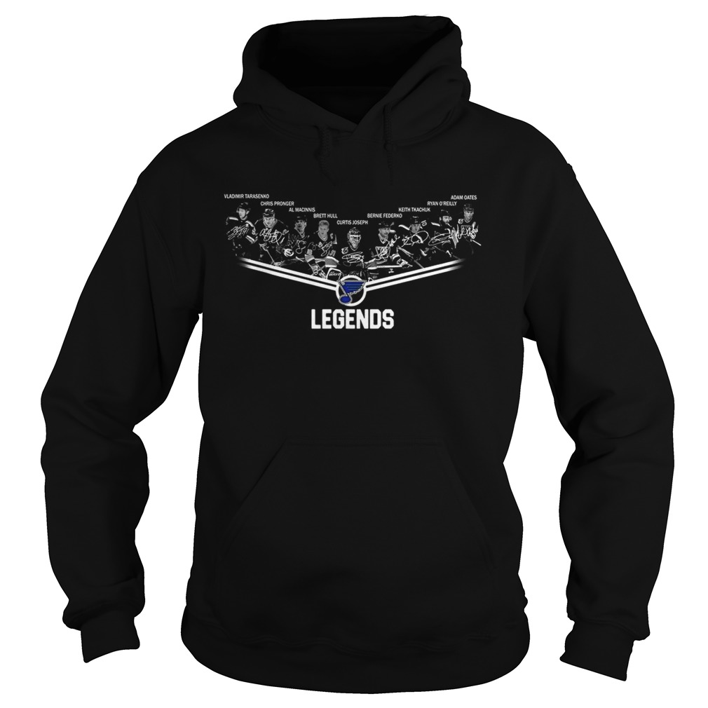 St Louis Blues Legends team signature Hoodie