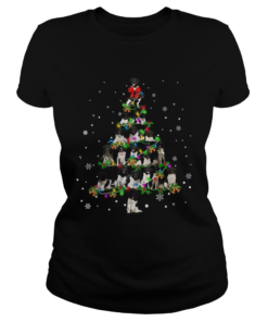 Stabyhoun Christmas Tree TShirt Classic Ladies