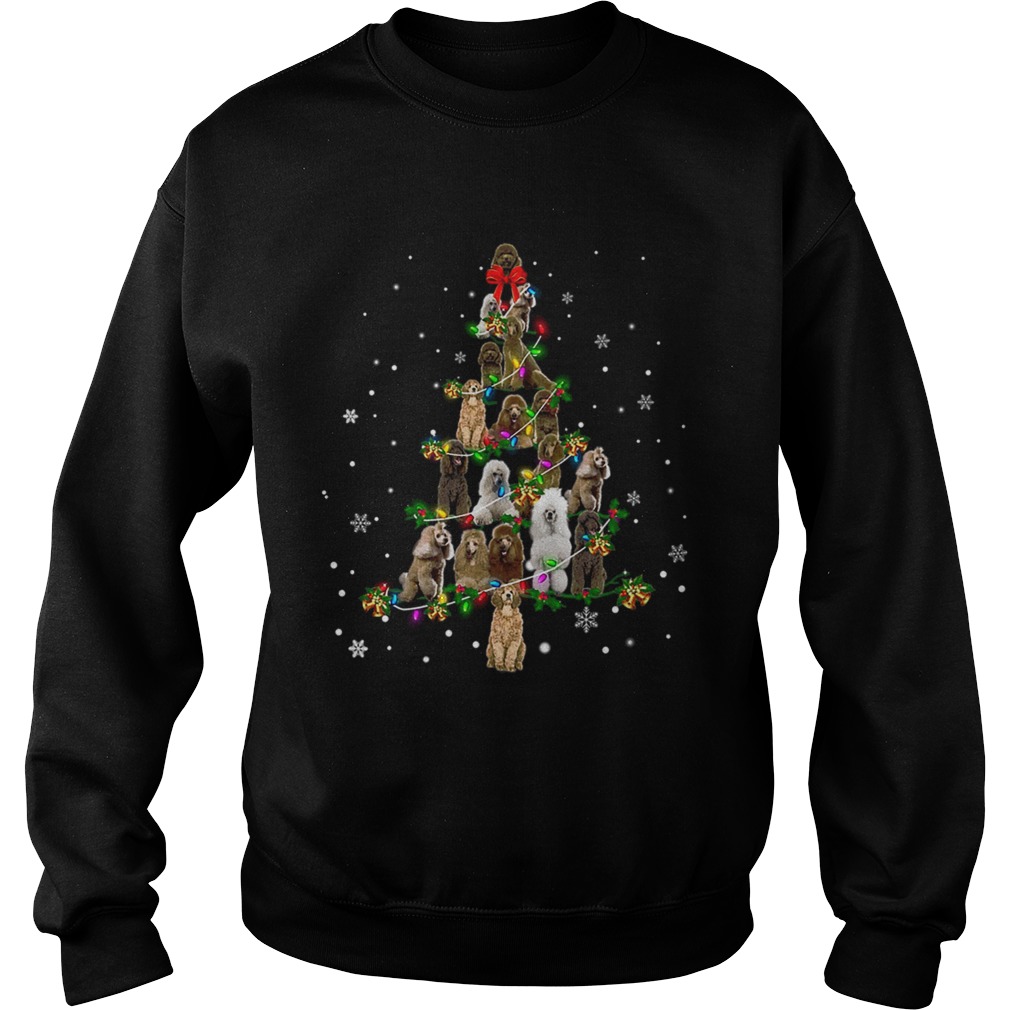 Standard Poodle dog Christmas Tree TShirt Sweatshirt