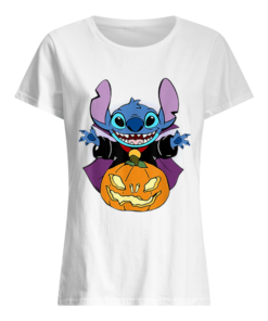 Stitch And Pumpkin Halloween  Classic Women's T-shirt