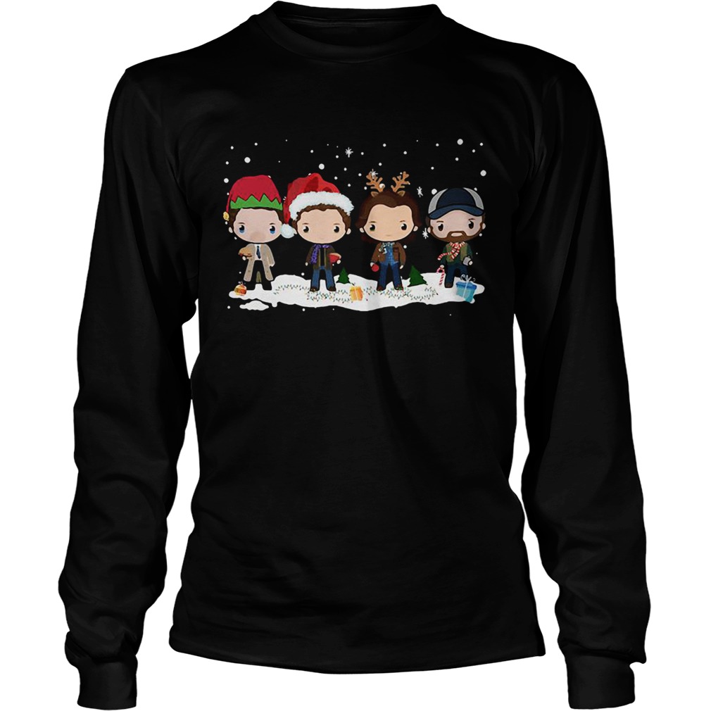 Supernatural santa chibi Christmas T LongSleeve