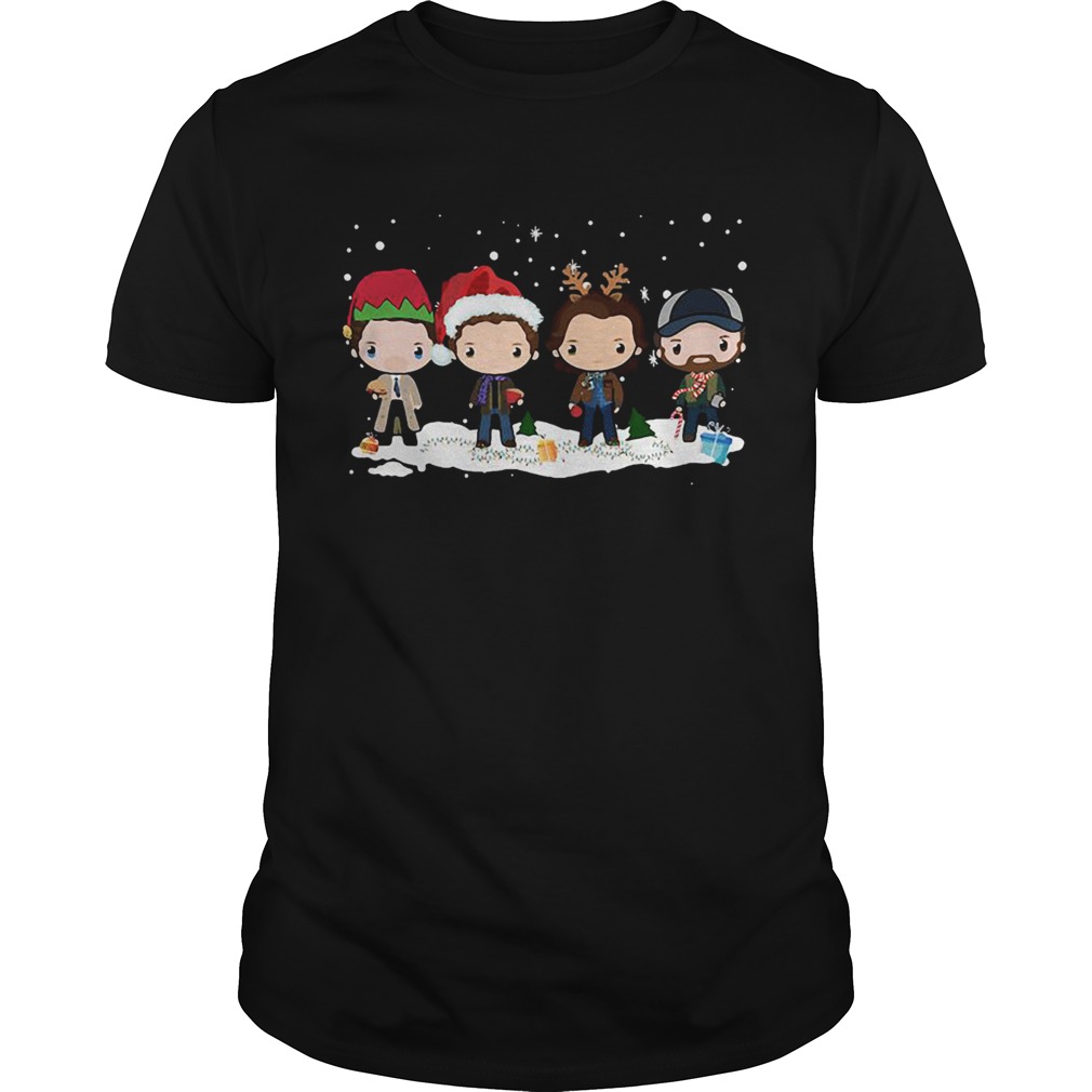 Supernatural santa chibi Christmas Tshirt