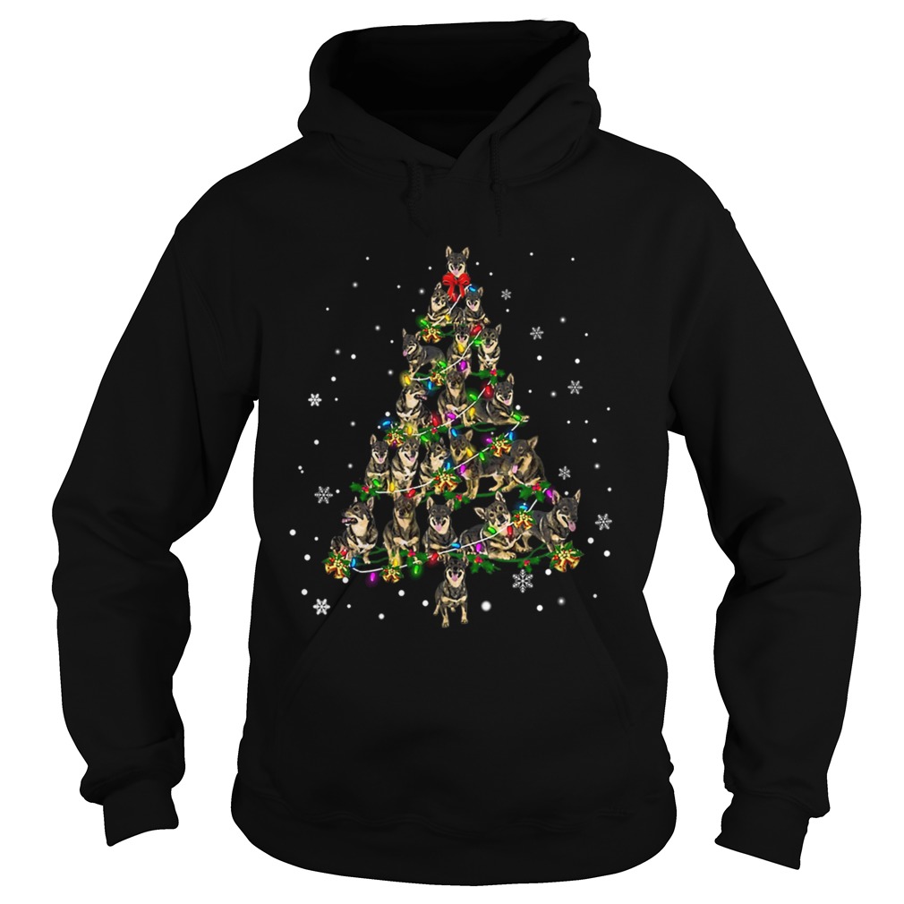 Swedish Vallhund Christmas Tree TShirt Hoodie