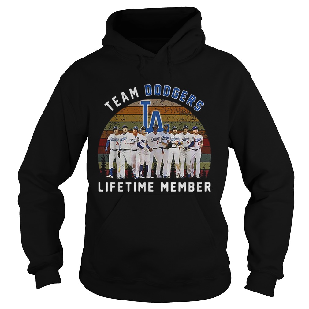 Team Los Angeles Dodgers lifetime member vintage Hoodie