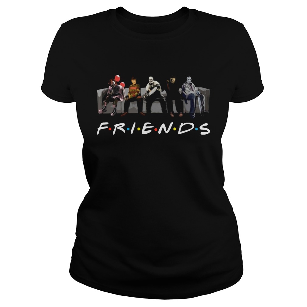 TeeKool Friends Halloween Michael Jason Penny TShirt Classic Ladies