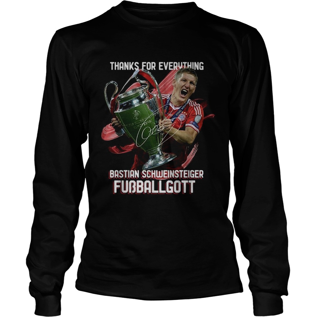 Thanks for everything Bastian Schweinsteiger Fubballgott LongSleeve