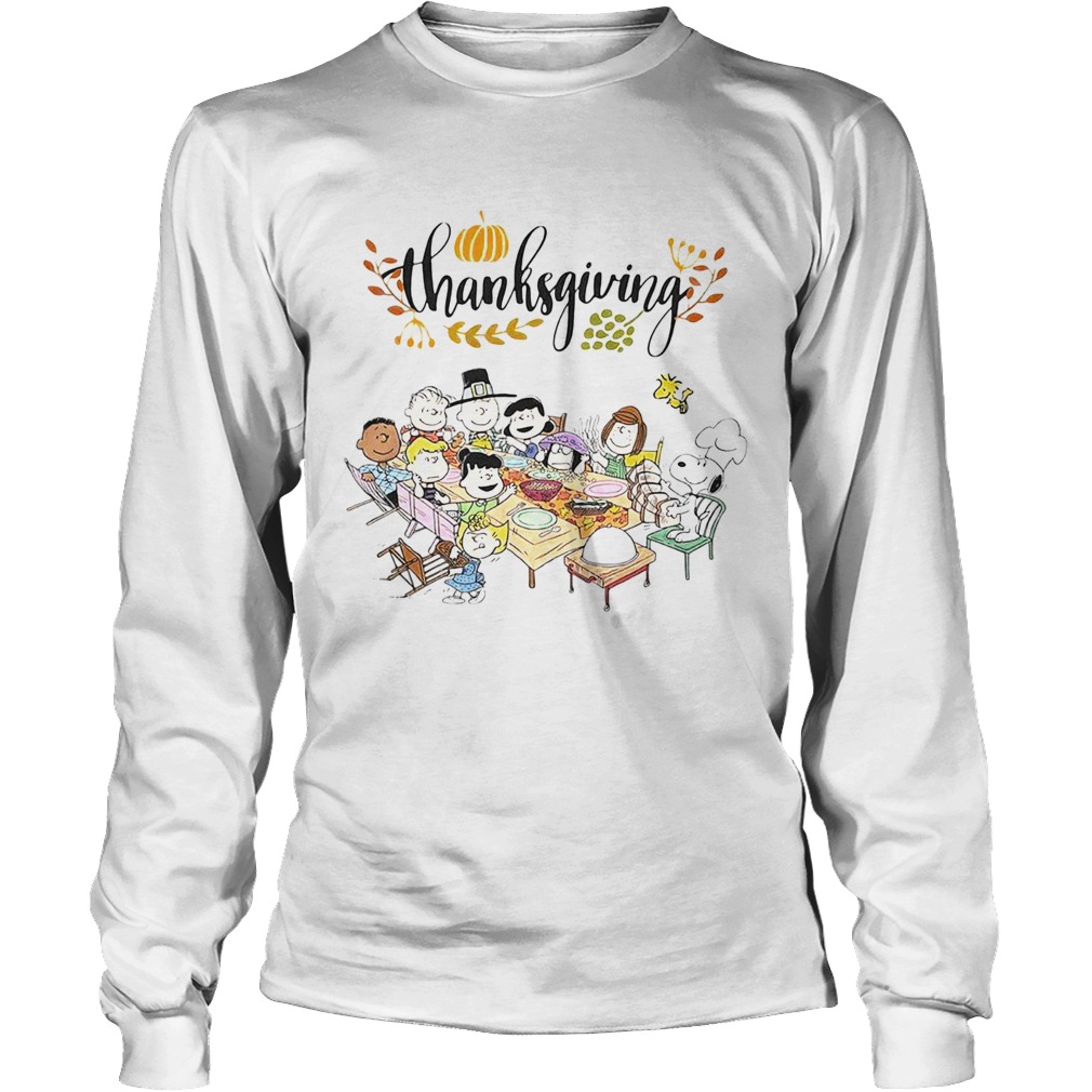 Thanksgiving Snoopy and friends party LongSleeve