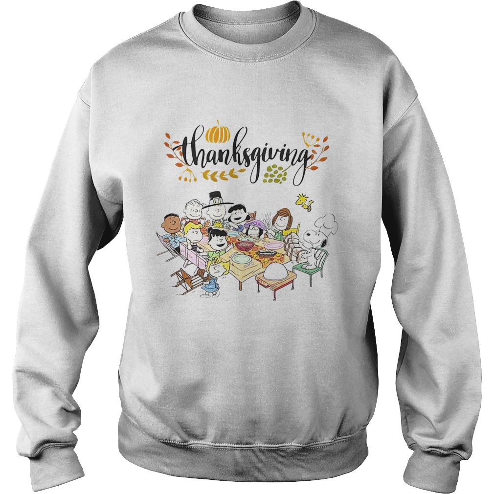 Thanksgiving Snoopy and friends party Sweatshirt