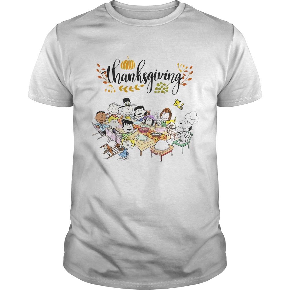 Thanksgiving Snoopy and friends party shirt