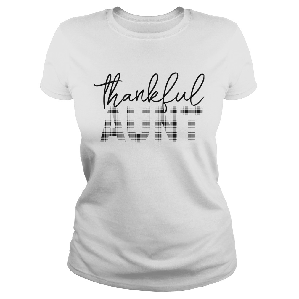 Thanksgiving Thankful Aunt Funny Mimi Gift TShirt Classic Ladies