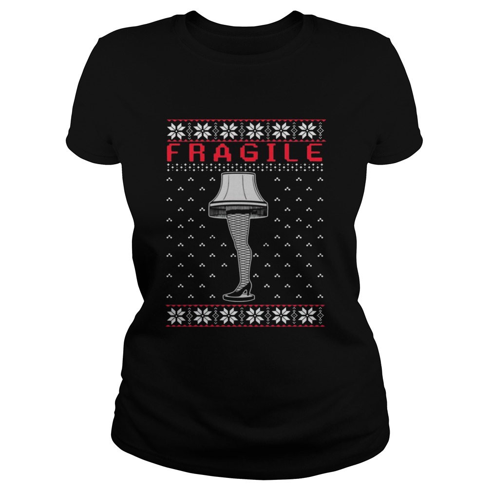 The Leg Lamp Fragile Christmas Shirt Classic Ladies