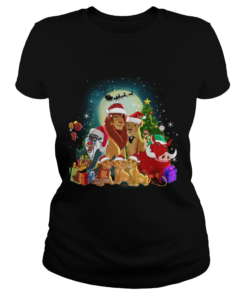 The Lion King Characters Christmas Shirt Classic Ladies