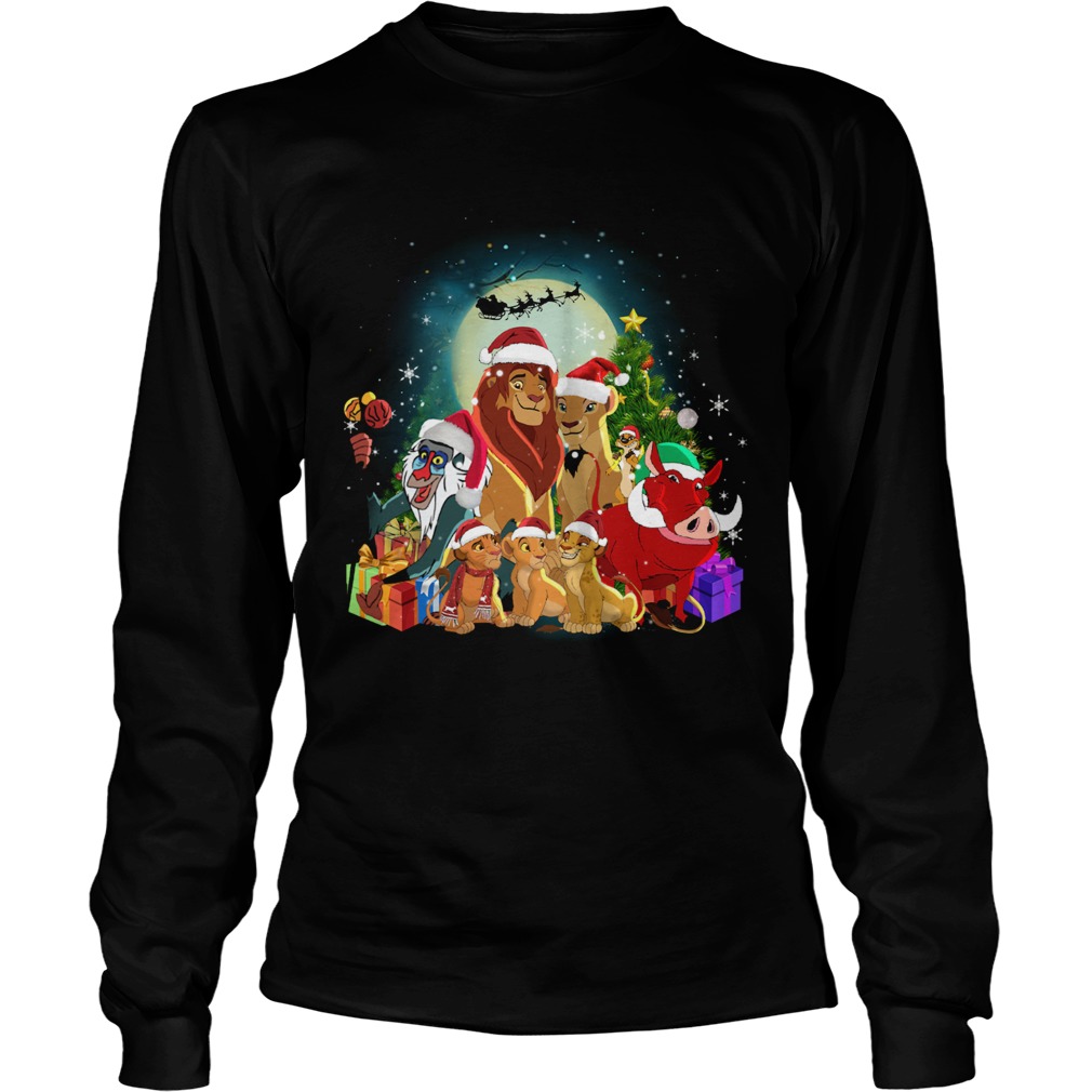 The Lion King Characters Christmas Shirt LongSleeve