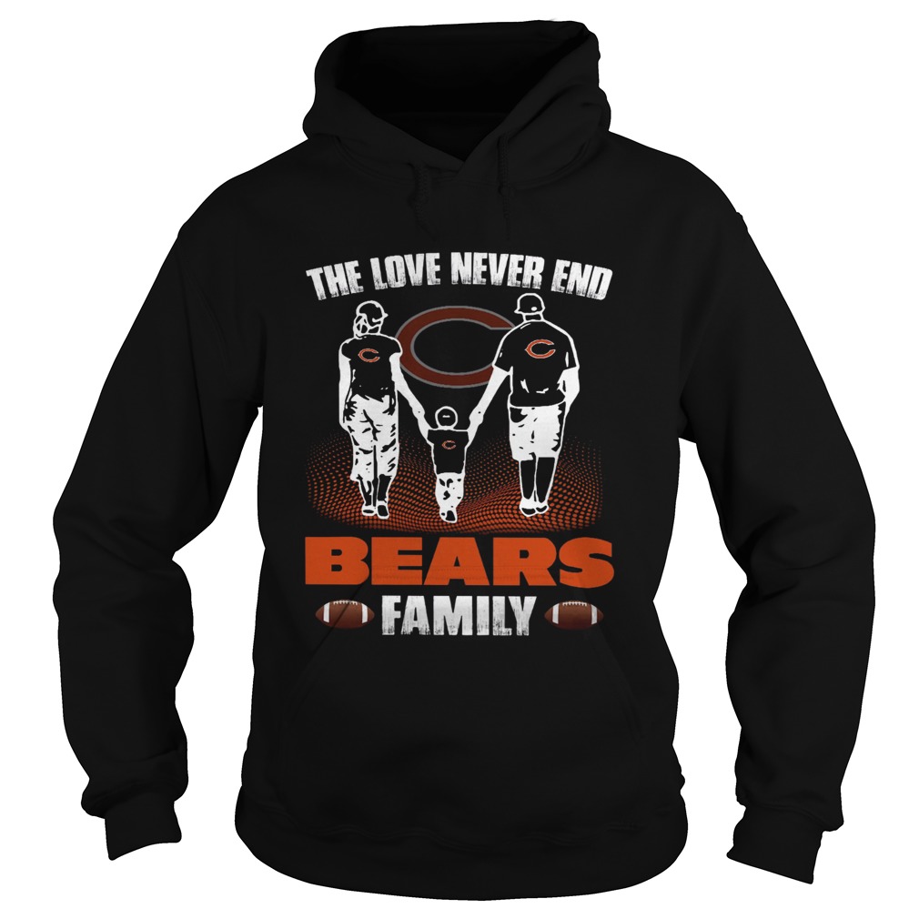 The love never end bears family Hoodie