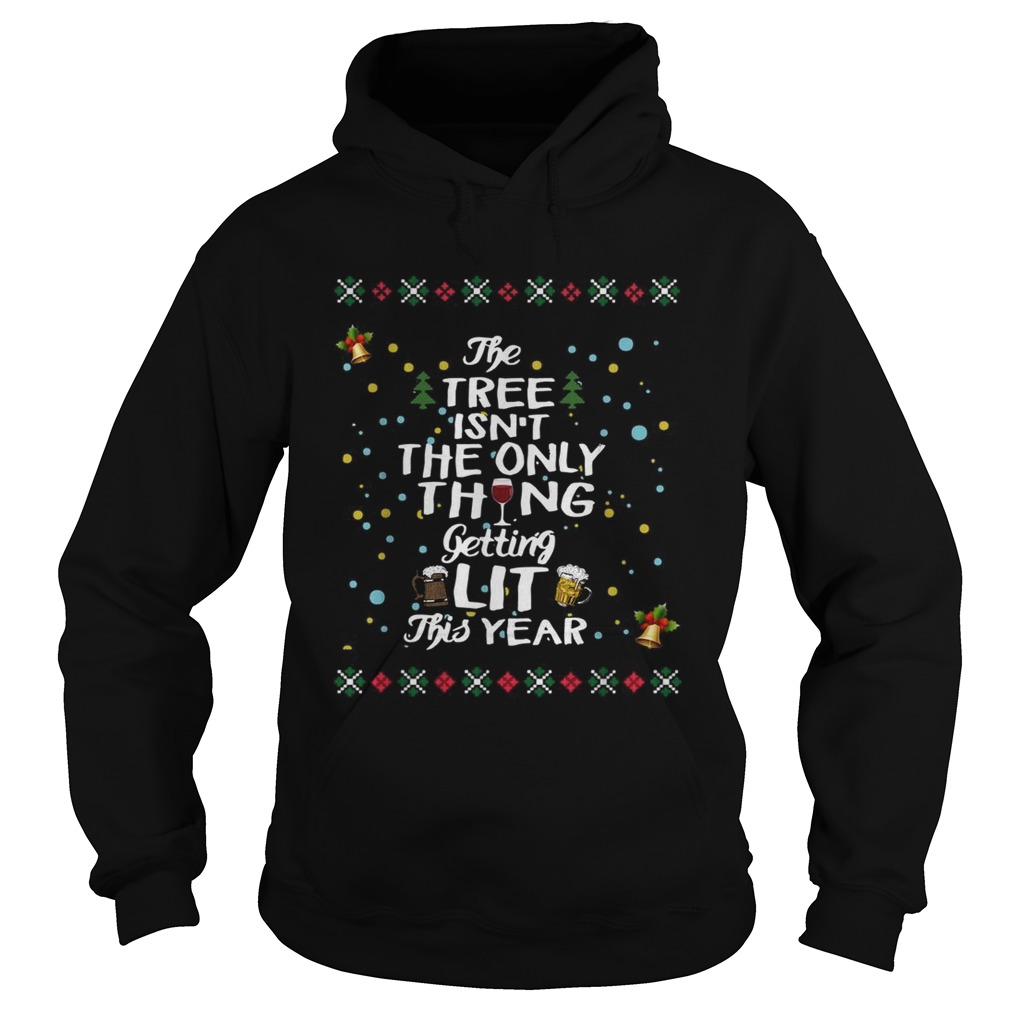 The three isnt the only thing getting lit this year Christmas Hoodie